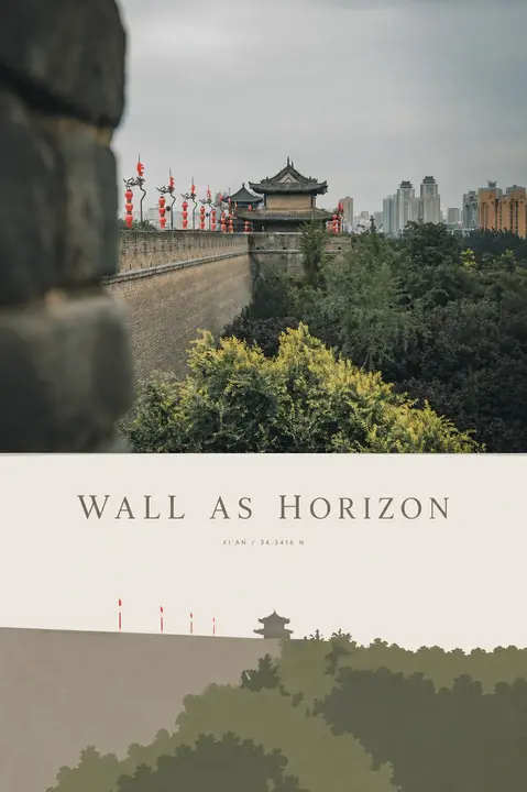 Wall as Horizon editorial poster from Xi’an